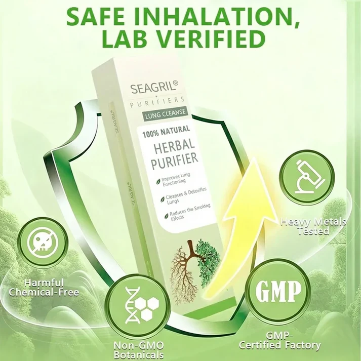 【🔥Last Day Hot Sale】𝐀𝐔 𝐎𝐰𝐧𝐞𝐝 𝐚𝐧𝐝 𝐎𝐩𝐞𝐫𝐚𝐭𝐞𝐝：SEAGRIL® 𝐁𝐨𝐭𝐚𝐧𝐢𝐜𝐚𝐥 𝐌𝐮𝐥𝐥𝐞𝐢𝐧 𝐋𝐮𝐧𝐠 𝐂𝐥𝐞𝐚𝐧𝐬𝐞 𝐃𝐢𝐟𝐟𝐮𝐬𝐞𝐫(Cough, Pharyngitis, shortness of breath, sputum, stuffy nose, bronchitis, bronchitis, allergy symptoms, lung discomfort💝)