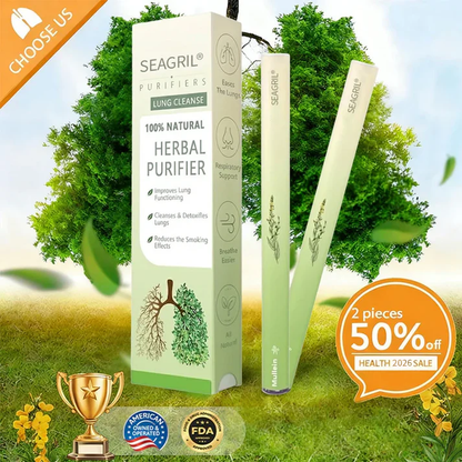 【🔥Last Day Hot Sale】𝐀𝐔 𝐎𝐰𝐧𝐞𝐝 𝐚𝐧𝐝 𝐎𝐩𝐞𝐫𝐚𝐭𝐞𝐝：SEAGRIL® 𝐁𝐨𝐭𝐚𝐧𝐢𝐜𝐚𝐥 𝐌𝐮𝐥𝐥𝐞𝐢𝐧 𝐋𝐮𝐧𝐠 𝐂𝐥𝐞𝐚𝐧𝐬𝐞 𝐃𝐢𝐟𝐟𝐮𝐬𝐞𝐫(Cough, Pharyngitis, shortness of breath, sputum, stuffy nose, bronchitis, bronchitis, allergy symptoms, lung discomfort💝)