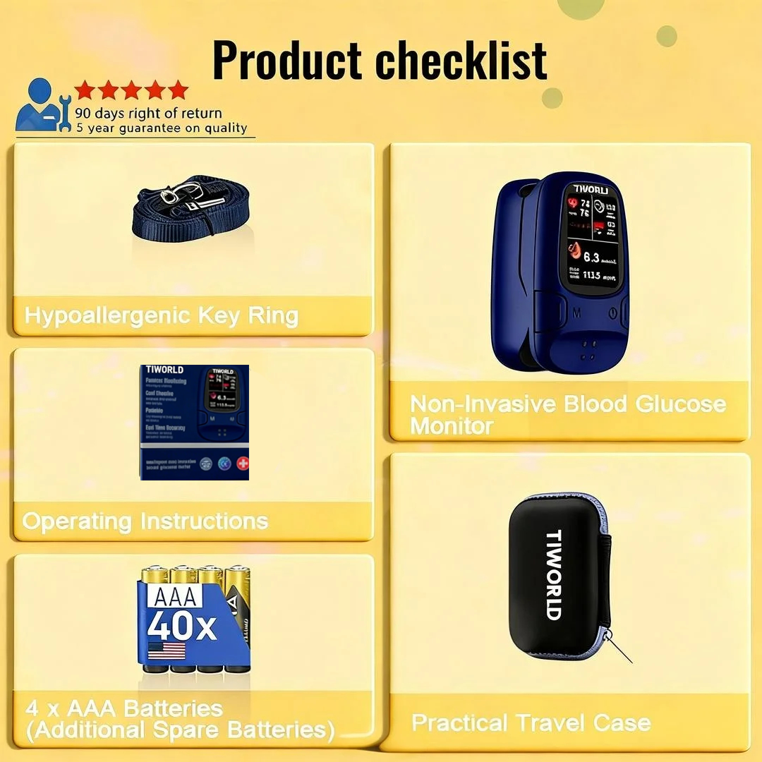 👑【2026's Hottest Seller】Tiworld™ Develops Newly Launched 🏆Non-Invasive Blood Glucose Meter[99.9% Accuracy+ Exclusive Gift]✅TGA Approved