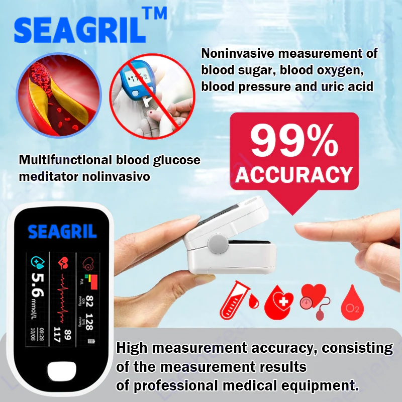 👑【At least 70% off in 2026】SEAGRIL™ Advanced Non-Invasive GlucoseMonitor-99.9% Accuracy + Exclusive Gift ✅TGA Approved