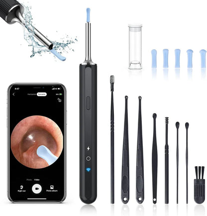 🔥SEAGRIL™ Pro Ear Cleaner Kit (HD Camera Ear Pick)-Live view • Soft silicone tips • USB-C rechargeable