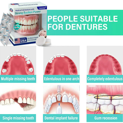 🌎[2026 Limited-Time Offer]YAGOO® Medical Full Denture with Strong Suction ✅ Made and Shipped from the USA🍀